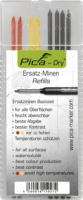 Pica 4020 DRY Jelölő ceruza utántöltő készlet - Vegyes színek