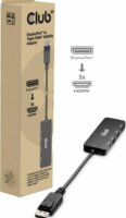 Club 3D CSV-7330 DisplayPort 2.1 apa - 3x HDMI 2.1 8K 60Hz Átalakító Adapter - Fekete