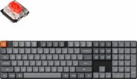 Keychron K5 Max A1 Red Switch Wireless USB-C Mechanikus Billentyűzet US - Szürke/Fekete