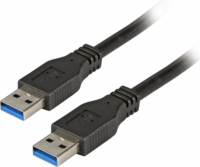 M-CAB K5280SW.1 USB-A apa - USB-A apa 3.0 Kábel 1m - Fekete