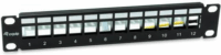 Equip 769331 19" Keystone Patch Panel 12 port - Fekete (Üres)