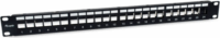 Equip 769327 19" Keystone Patch Panel 24 port - Fekete