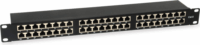 Equip 326626 19" CAT.6A Patch Panel 48 port - Fekete