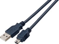 M-CAB K5250SW.0.5V2 USB-A apa - Mini USB-B apa 2.0 Adat és töltő kábel 0.5m - Fekete