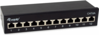Equip 326622 Asztali CAT.6A Patch Panel 12 port - Fekete