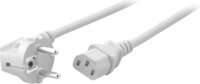 M-CAB EK588WS.1.8V2 250V Derékszögű hálózati tápkábel 1.8m - Fehér
