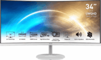MSI 34" PRO MP341CQWDE 21:9 UWQHD VA Monitor 100Hz - Fehér