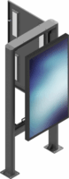 Edbak POK91 49" Kiosk Állvány LG monitorhoz - Fekete