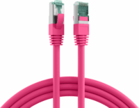 M-CAB MK6001.0.15MA S/FTP Cat6a RJ45 Patch kábel 0.15m - Magenta