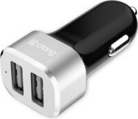 Crong CRG-PWRC-USB24-ALU USB-A Autós gyorstöltő 24W - Szürke / Fekete
