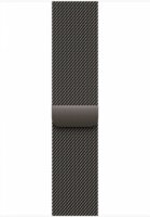 Apple Watch S4/S5/S6/S7/S8/S9/S10/SE/Ultra Gyári Milánói Fém Pánt 44/45/46/49mm - Palaszürke S/M