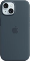 Apple iPhone 15 Gyári MagSafe Telefon Tok - Viharkék