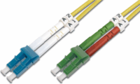 DIGITUS LWL Optikai Patch kábel LC(APC) - LC Duplex OS2 2m - Sárga