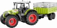 Double Eagle Claas R/C Távirányítós traktor szett utánfutóval 1:24 - Zöld