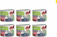 Animal Island Everyday Macska eledel borjúhússal és nyúllal 6x185g