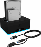Icy Box IB-127CL-U3 2,5"/3,5" HDD/SSD Dokkoló és Klónozó Állomás (USB 3.0 - SATA)