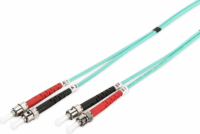 DIGITUS LWL Optikai Patch kábel ST - ST Duplex OM3 1.00m - Kék