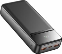 Swissten 22013947 Powerbank USB-A + Type-C / 20000mAh 22,5W - Fekete