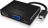 Icy Box IB-DK4032-CPD USB-C Dokkoló - Fekete