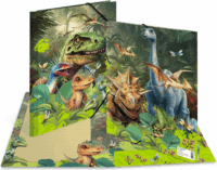 Herma Dino World A4 Karton gumis mappa - Mintás