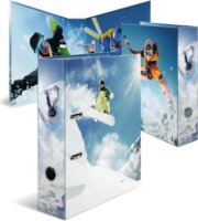Herma Wintersport A4 Karton Gyűrűs iratrendező - Téli sport mintás