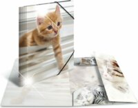 Herma Katze A4 PP Gumis mappa - Macska mintás