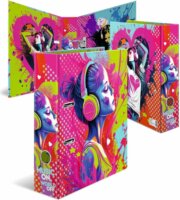 Herma Music Girl A4 Karton Gyűrűs Iratrendező - Zenélő lányok mintás