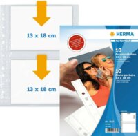 Herma 7587 Fényképalbum betét 13x18 cm fényképhez 10 db - Fehér