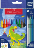 Faber-Castell Filctoll készlet Dínós matricával - Vegyes színek (13 db / csomag)