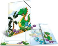Herma Dinos A4 Karton Gumis mappa - Dinók mintás