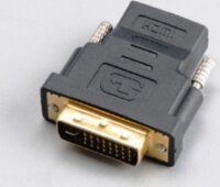 Akasa DVI-D - HDMI 2.0 adapter Fekete