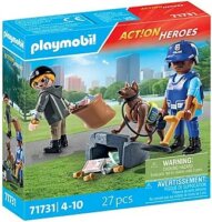 Playmobil 71731 Action Heroes - Rendőr keresőkutyával