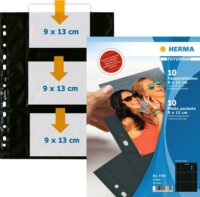 Herma 7784 Fényképalbum betét 9x13 cm fényképhez 10 db lap (6 fotó/lap) - Fekete