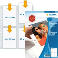 Herma 7585 Fényképalbum betét 10x15 cm fényképhez 10 db lap (8 fotó/lap) - Fehér