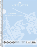 Faber-Castell 80 lapos A4 vonalas spirálfüzet - Kék
