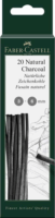 Faber-Castell Természetes szén 3-6mm (20db/csomag)