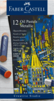 Faber-Castell Metál olajpasztell kréta készlet - Vegyes színek (12db/csomag)
