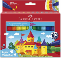 Faber-Castell Jumbo mosható filctoll készlet - Vegyes színek (24db/csomag )