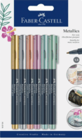 Faber-Castell 1.5mm Metál marker készlet - Vegyes színek (6db/csomag)