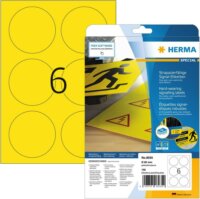 Herma Jelző etikett cimke 85 mm Tintasugaras és lézer nyomtatóhoz (150 címke / csomag) - Sárga