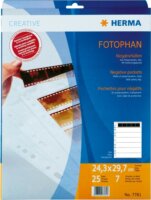 Herma 7761 Negatív film tartó 7 x 5 filmcsíkhoz 25 darab - Átlátszó