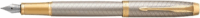 Parker IM Premium Töltőtoll ajándékdobozban (Kék tinta / F) - Szürke/Arany