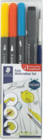 Staedtler 3001STB5-1 Watercolor Ecsetfilc készlet - Vegyes színek (4db / csomag)