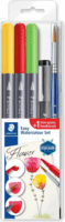 Staedtler 3001STB5-3 Watercolor Ecsetfilc készlet - Vegyes színek (4db / csomag)