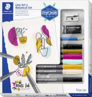 Staedtler Design Journey LineArt & Botanical Filctoll készlet - Vegyes színek (10db/csomag)