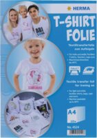 Herma T-Shirt A4 Textilre Vasalható Fólia Világos Színű Textilekhez - (10 db / csomag)