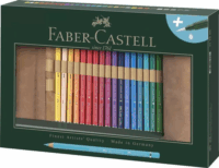 Faber-Castell akvarell ceruza készlet tolltartóval és ecsettel - Vegyes színek (30db / csomag)
