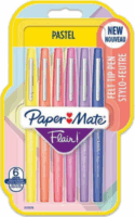 Paper Mate Flair Pastell Filctoll készlet 0.7mm - Vegyes színek (6db/csomag)