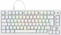 Sharkoon Skiller SGK25 Mechanikus (Red Switch) Vezetékes Gaming Billentyűzet DE - Fehér