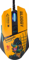 A4Tech Bloody W63 Max Renegade Midnight Vezetékes Gaming Egér - Sárga Mintás